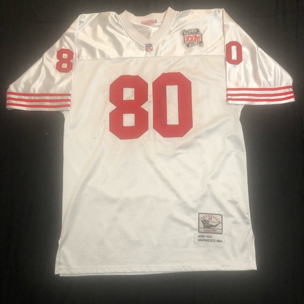 Jerry Rice 49ers authentic 1990 SuperBowl Jersey‎